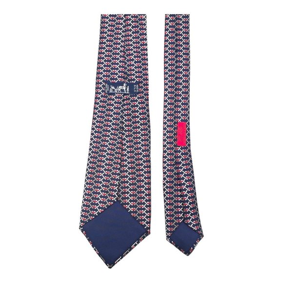 Hermes Paris 100% Silk Men's Tie 7060 TA - Picture 2 of 7